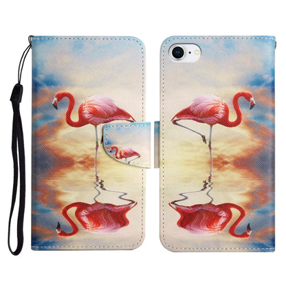 Painted Pattern Horizontal Flip Leather Case with Holder & Card Slot & Wallet, For iPhone X / XS, For iPhone SE 2022 / SE 2020 / 8 / 7, For iPhone 8 Plus & 7 Plus