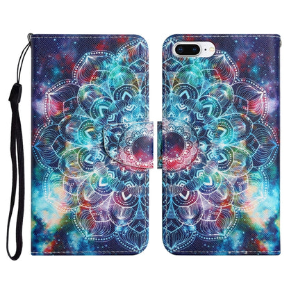 Painted Pattern Horizontal Flip Leather Case with Holder & Card Slot & Wallet, For iPhone X / XS, For iPhone SE 2022 / SE 2020 / 8 / 7, For iPhone 8 Plus & 7 Plus