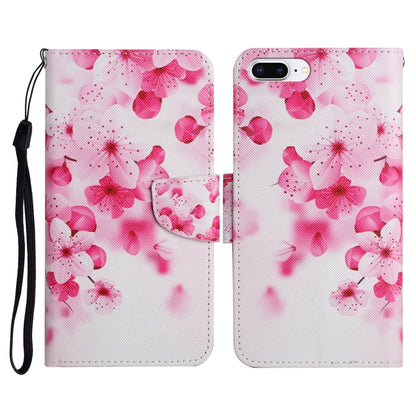 Painted Pattern Horizontal Flip Leather Case with Holder & Card Slot & Wallet, For iPhone X / XS, For iPhone SE 2022 / SE 2020 / 8 / 7, For iPhone 8 Plus & 7 Plus