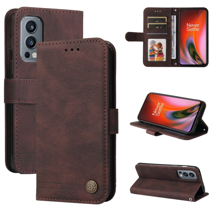 Skin Feel Life Tree Metal Button Horizontal Flip Leather Case with Holder & Card Slot & Wallet & Photo Frame & Strap, For OnePlus Nord 2 5G, For OnePlus Nord CE 5G, For OPPO Realme 7 5G / V5 5G, For Xiaomi Redmi 10, For Xiaomi Mi 11T Pro / Mi 11T      ...