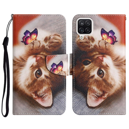 Painted Pattern Horizontal Flip Leather Case with Holder & Card Slot & Wallet, For Samsung Galaxy A22, For Samsung Galaxy A22 5G