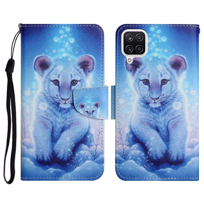 Painted Pattern Horizontal Flip Leather Case with Holder & Card Slot & Wallet, For Samsung Galaxy A22, For Samsung Galaxy A22 5G