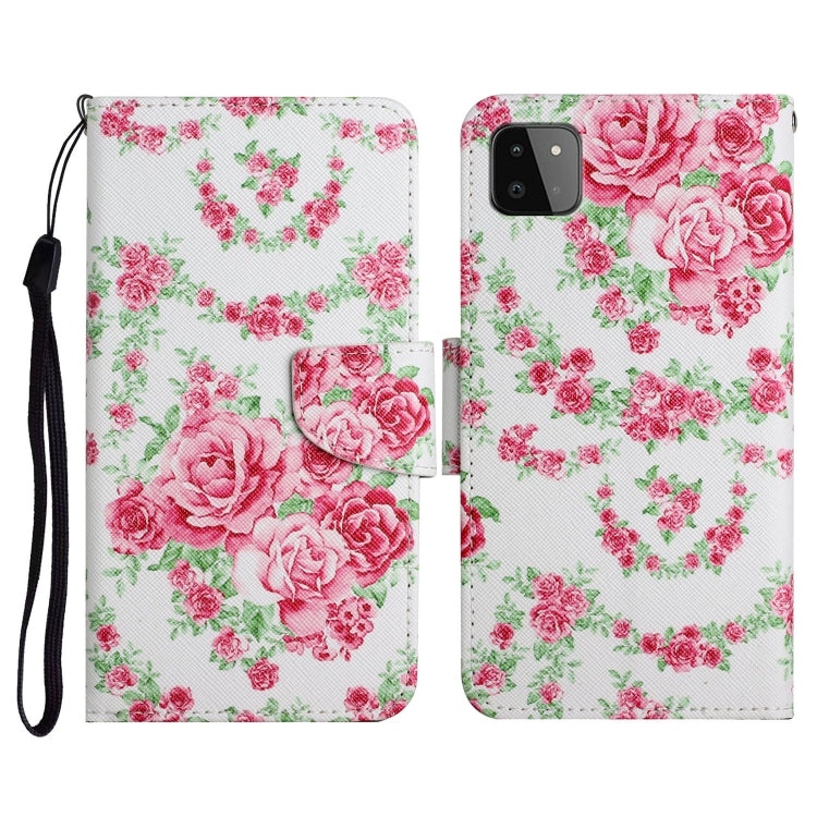 Painted Pattern Horizontal Flip Leather Case with Holder & Card Slot & Wallet, For Samsung Galaxy A22, For Samsung Galaxy A22 5G