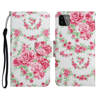 Painted Pattern Horizontal Flip Leather Case with Holder & Card Slot & Wallet, For Samsung Galaxy A22, For Samsung Galaxy A22 5G