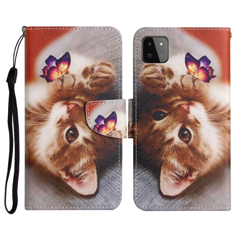 Painted Pattern Horizontal Flip Leather Case with Holder & Card Slot & Wallet, For Samsung Galaxy A22, For Samsung Galaxy A22 5G