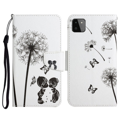 Painted Pattern Horizontal Flip Leather Case with Holder & Card Slot & Wallet, For Samsung Galaxy A22, For Samsung Galaxy A22 5G
