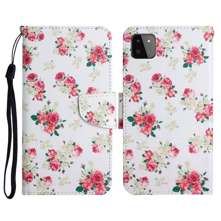 Painted Pattern Horizontal Flip Leather Case with Holder & Card Slot & Wallet, For Samsung Galaxy A22, For Samsung Galaxy A22 5G