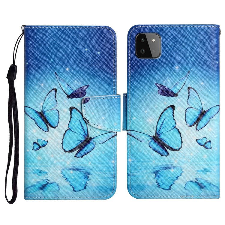 Painted Pattern Horizontal Flip Leather Case with Holder & Card Slot & Wallet, For Samsung Galaxy A22, For Samsung Galaxy A22 5G