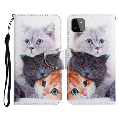 Painted Pattern Horizontal Flip Leather Case with Holder & Card Slot & Wallet, For Samsung Galaxy A22, For Samsung Galaxy A22 5G