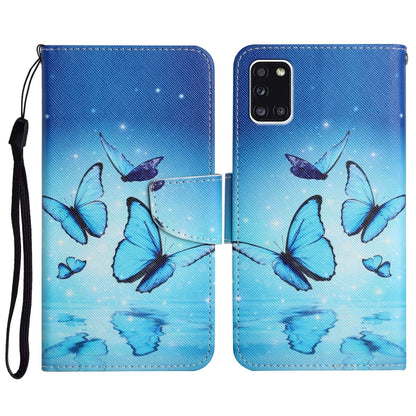 Painted Pattern Horizontal Flip Leather Case with Holder & Card Slot & Wallet, For Samsung Galaxy A31, For Samsung Galaxy A32 4G