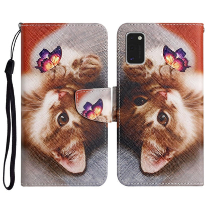 Painted Pattern Horizontal Flip Leather Case with Holder & Card Slot & Wallet, For Samsung Galaxy A41, For Samsung Galaxy A42 5G