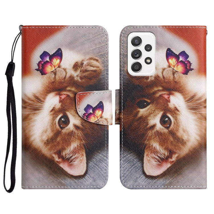 Painted Pattern Horizontal Flip Leather Case with Holder & Card Slot & Wallet, For Samsung Galaxy A52 5G / 4G, For Samsung Galaxy A70