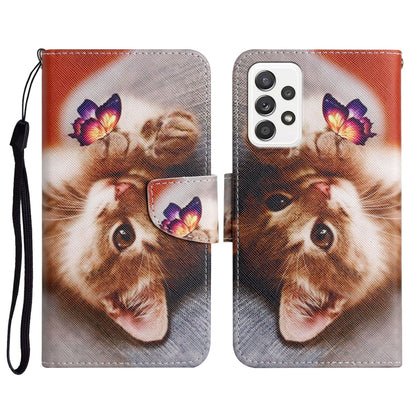 Painted Pattern Horizontal Flip Leather Case with Holder & Card Slot & Wallet, For Samsung Galaxy A52 5G / 4G, For Samsung Galaxy A70