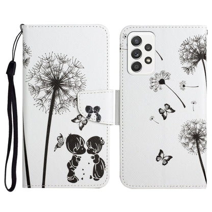 Painted Pattern Horizontal Flip Leather Case with Holder & Card Slot & Wallet, For Samsung Galaxy A52 5G / 4G, For Samsung Galaxy A70