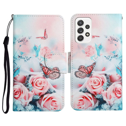 Painted Pattern Horizontal Flip Leather Case with Holder & Card Slot & Wallet, For Samsung Galaxy A52 5G / 4G, For Samsung Galaxy A70