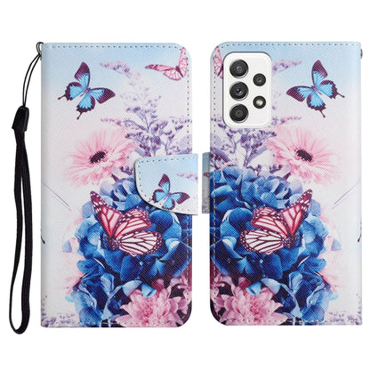 Painted Pattern Horizontal Flip Leather Case with Holder & Card Slot & Wallet, For Samsung Galaxy A52 5G / 4G, For Samsung Galaxy A70