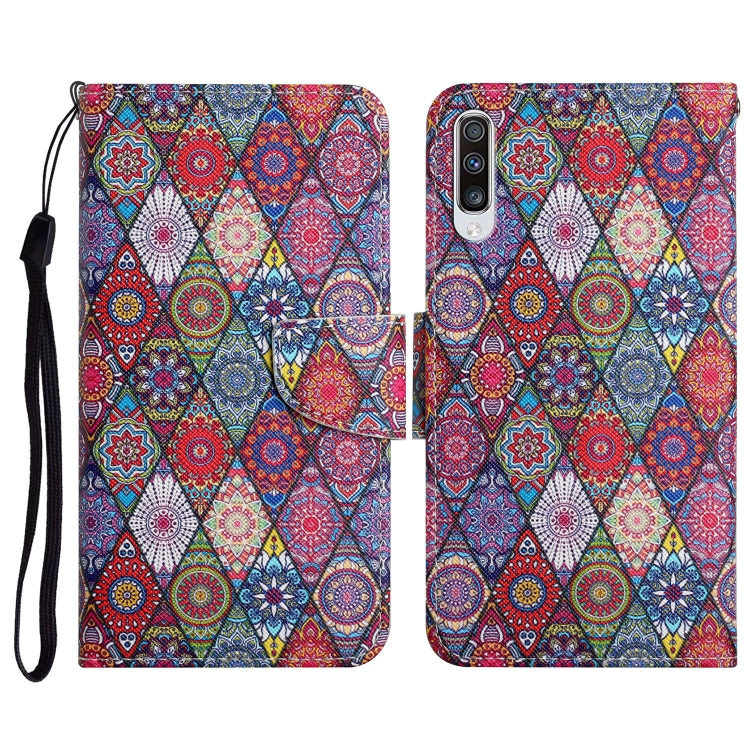 Painted Pattern Horizontal Flip Leather Case with Holder & Card Slot & Wallet, For Samsung Galaxy A52 5G / 4G, For Samsung Galaxy A70