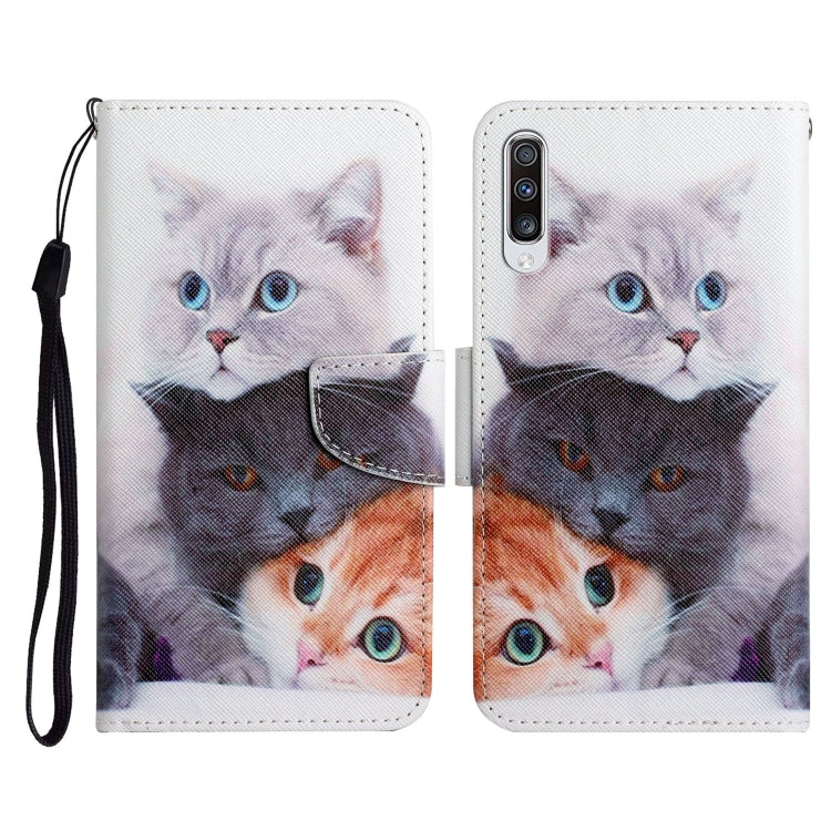 Painted Pattern Horizontal Flip Leather Case with Holder & Card Slot & Wallet, For Samsung Galaxy A52 5G / 4G, For Samsung Galaxy A70