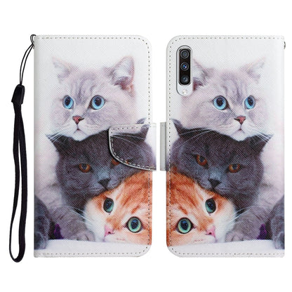 Painted Pattern Horizontal Flip Leather Case with Holder & Card Slot & Wallet, For Samsung Galaxy A52 5G / 4G, For Samsung Galaxy A70