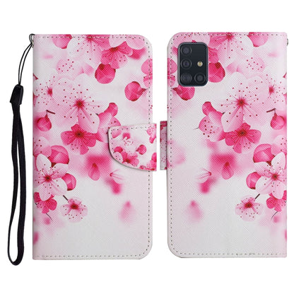 Painted Pattern Horizontal Flip Leather Case with Holder & Card Slot & Wallet, For Samsung Galaxy A71, For Samsung Galaxy A72 5G / 4G
