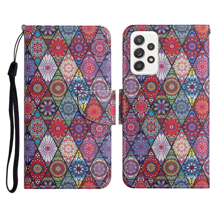 Painted Pattern Horizontal Flip Leather Case with Holder & Card Slot & Wallet, For Samsung Galaxy A71, For Samsung Galaxy A72 5G / 4G