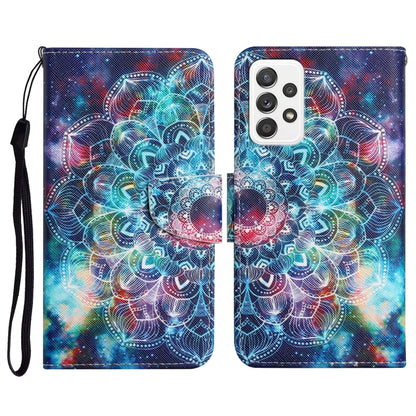 Painted Pattern Horizontal Flip Leather Case with Holder & Card Slot & Wallet, For Samsung Galaxy A71, For Samsung Galaxy A72 5G / 4G