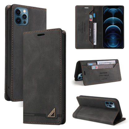 Skin Feel Anti-theft Brush Horizontal Flip Leather Case with Holder & Card Slots & Wallet, For iPhone 13 Pro Max, For iPhone 13 Pro, For iPhone 13, For iPhone 13 mini, For iPhone 12 Pro Max, For iPhone 12 / 12 Pro, For iPhone 12 mini                   ...