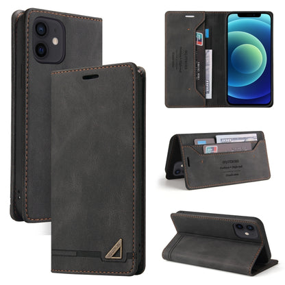 Skin Feel Anti-theft Brush Horizontal Flip Leather Case with Holder & Card Slots & Wallet, For iPhone 13 Pro Max, For iPhone 13 Pro, For iPhone 13, For iPhone 13 mini, For iPhone 12 Pro Max, For iPhone 12 / 12 Pro, For iPhone 12 mini                   ...