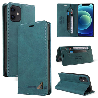 Skin Feel Anti-theft Brush Horizontal Flip Leather Case with Holder & Card Slots & Wallet, For iPhone 13 Pro Max, For iPhone 13 Pro, For iPhone 13, For iPhone 13 mini, For iPhone 12 Pro Max, For iPhone 12 / 12 Pro, For iPhone 12 mini                   ...