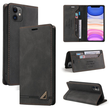 Skin Feel Anti-theft Brush Horizontal Flip Leather Case with Holder & Card Slots & Wallet, For iPhone 13 Pro Max, For iPhone 13 Pro, For iPhone 13, For iPhone 13 mini, For iPhone 12 Pro Max, For iPhone 12 / 12 Pro, For iPhone 12 mini                   ...