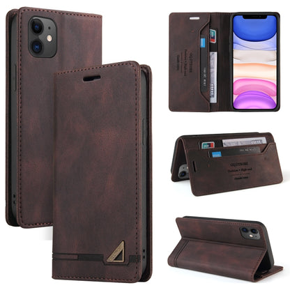 Skin Feel Anti-theft Brush Horizontal Flip Leather Case with Holder & Card Slots & Wallet, For iPhone 13 Pro Max, For iPhone 13 Pro, For iPhone 13, For iPhone 13 mini, For iPhone 12 Pro Max, For iPhone 12 / 12 Pro, For iPhone 12 mini                   ...