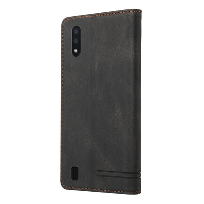 Skin Feel Anti-theft Brush Horizontal Flip Leather Case with Holder & Card Slots & Wallet, For Samsung Galaxy A01, For Samsung Galaxy A02, For Samsung Galaxy A02s EU Edition, For Samsung Galaxy A03s 164mm, For Samsung Galaxy A10, For Samsung Galaxy A10...