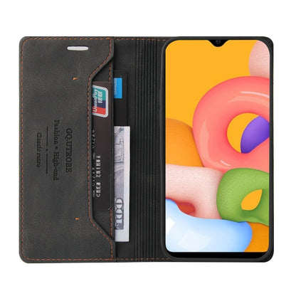 Skin Feel Anti-theft Brush Horizontal Flip Leather Case with Holder & Card Slots & Wallet, For Samsung Galaxy A01, For Samsung Galaxy A02, For Samsung Galaxy A02s EU Edition, For Samsung Galaxy A03s 164mm, For Samsung Galaxy A10, For Samsung Galaxy A10...