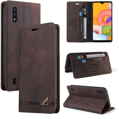 Skin Feel Anti-theft Brush Horizontal Flip Leather Case with Holder & Card Slots & Wallet, For Samsung Galaxy A01, For Samsung Galaxy A02, For Samsung Galaxy A02s EU Edition, For Samsung Galaxy A03s 164mm, For Samsung Galaxy A10, For Samsung Galaxy A10...