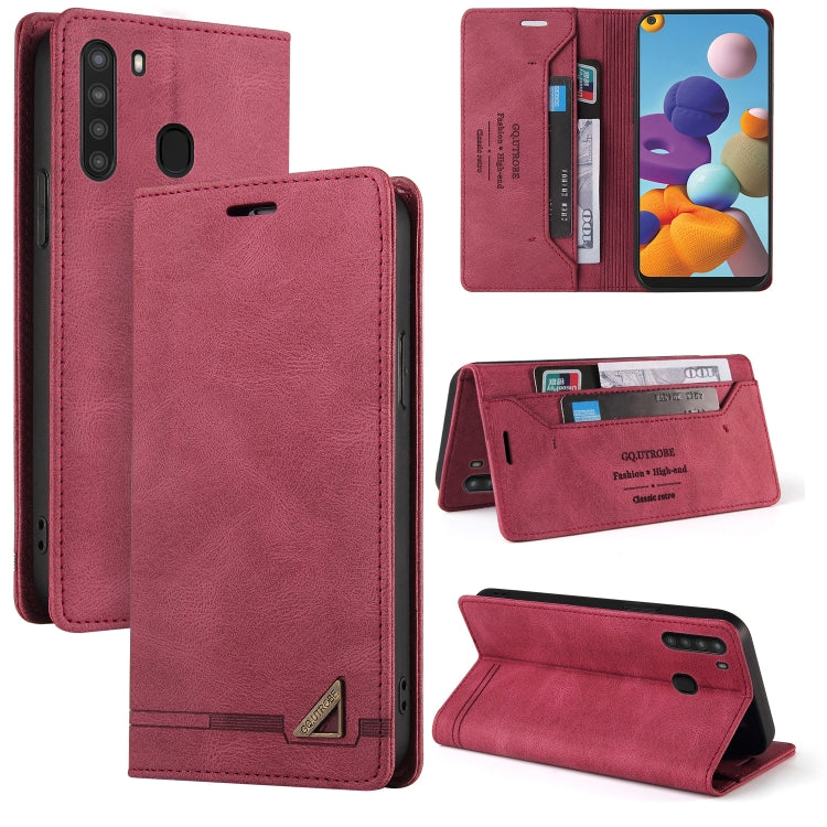 Skin Feel Anti-theft Brush Horizontal Flip Leather Case with Holder & Card Slots & Wallet, For Samsung Galaxy A01, For Samsung Galaxy A02, For Samsung Galaxy A02s EU Edition, For Samsung Galaxy A03s 164mm, For Samsung Galaxy A10, For Samsung Galaxy A10...