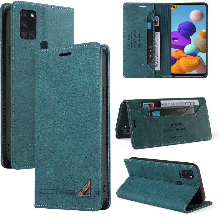 Skin Feel Anti-theft Brush Horizontal Flip Leather Case with Holder & Card Slots & Wallet, For Samsung Galaxy A01, For Samsung Galaxy A02, For Samsung Galaxy A02s EU Edition, For Samsung Galaxy A03s 164mm, For Samsung Galaxy A10, For Samsung Galaxy A10...