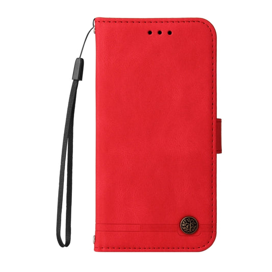 Skin Feel Life Tree Metal Button Horizontal Flip Leather Case with Holder & Card Slot & Wallet & Photo Frame & Strap, For iPhone 13 mini, For iPhone 13, For iPhone 13 Pro, For iPhone 13 Pro Max, For iPhone 12 mini, For iPhone 12 / 12 Pro               ...