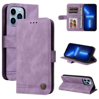 Skin Feel Life Tree Metal Button Horizontal Flip Leather Case with Holder & Card Slot & Wallet & Photo Frame & Strap, For iPhone 13 mini, For iPhone 13, For iPhone 13 Pro, For iPhone 13 Pro Max, For iPhone 12 mini, For iPhone 12 / 12 Pro               ...