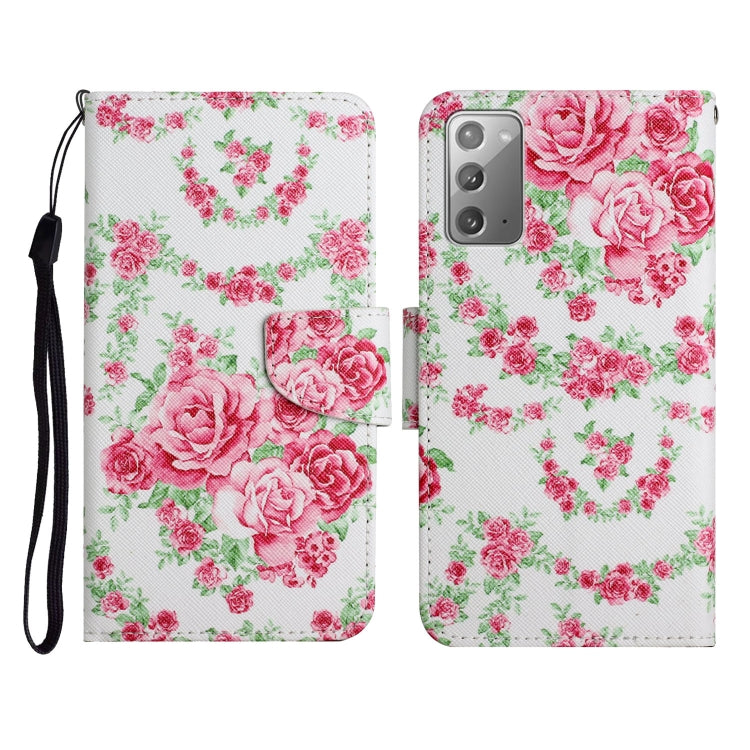 Painted Pattern Horizontal Flip Leather Case with Holder & Card Slot & Wallet, For Samsung Galaxy Note20, For Samsung Galaxy Note20 Ultra