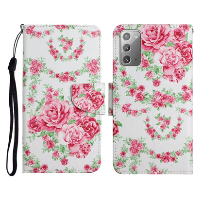Painted Pattern Horizontal Flip Leather Case with Holder & Card Slot & Wallet, For Samsung Galaxy Note20, For Samsung Galaxy Note20 Ultra