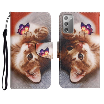 Painted Pattern Horizontal Flip Leather Case with Holder & Card Slot & Wallet, For Samsung Galaxy Note20, For Samsung Galaxy Note20 Ultra