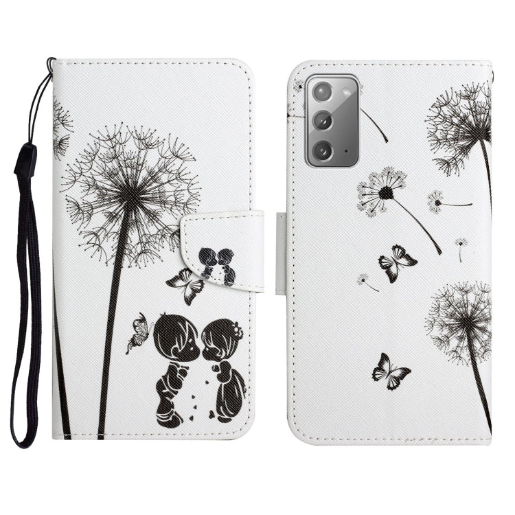 Painted Pattern Horizontal Flip Leather Case with Holder & Card Slot & Wallet, For Samsung Galaxy Note20, For Samsung Galaxy Note20 Ultra