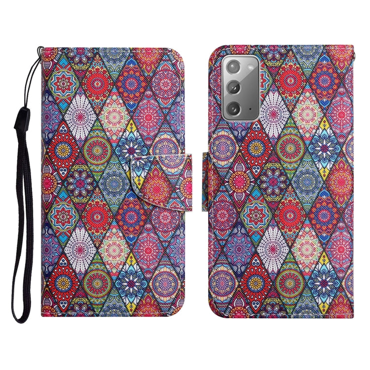 Painted Pattern Horizontal Flip Leather Case with Holder & Card Slot & Wallet, For Samsung Galaxy Note20, For Samsung Galaxy Note20 Ultra