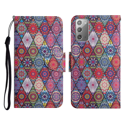 Painted Pattern Horizontal Flip Leather Case with Holder & Card Slot & Wallet, For Samsung Galaxy Note20, For Samsung Galaxy Note20 Ultra