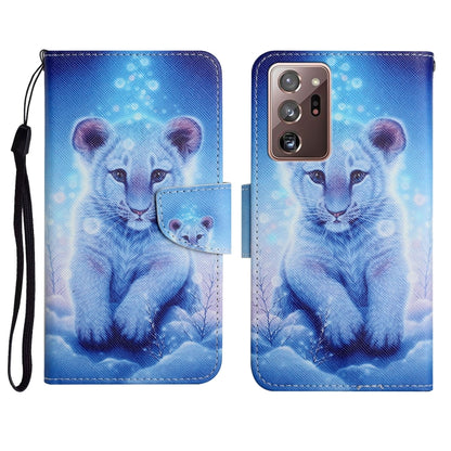 Painted Pattern Horizontal Flip Leather Case with Holder & Card Slot & Wallet, For Samsung Galaxy Note20, For Samsung Galaxy Note20 Ultra