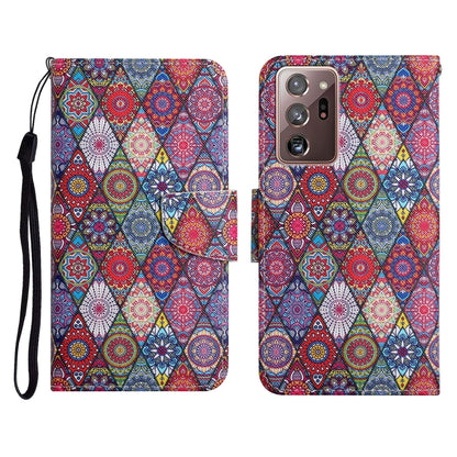 Painted Pattern Horizontal Flip Leather Case with Holder & Card Slot & Wallet, For Samsung Galaxy Note20, For Samsung Galaxy Note20 Ultra