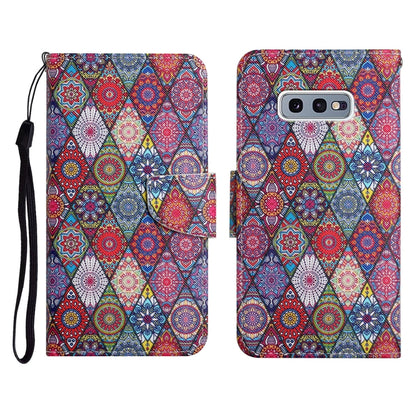Painted Pattern Horizontal Flip Leather Case with Holder & Card Slot & Wallet, For Samsung Galaxy S10e, For Samsung Galaxy S20
