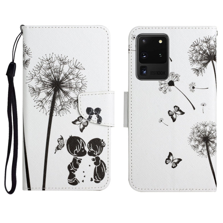 Painted Pattern Horizontal Flip Leather Case with Holder & Card Slot & Wallet, For Samsung Galaxy S20 Ultra, For Samsung Galaxy S21 5G