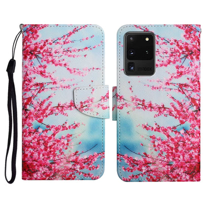 Painted Pattern Horizontal Flip Leather Case with Holder & Card Slot & Wallet, For Samsung Galaxy S20 Ultra, For Samsung Galaxy S21 5G