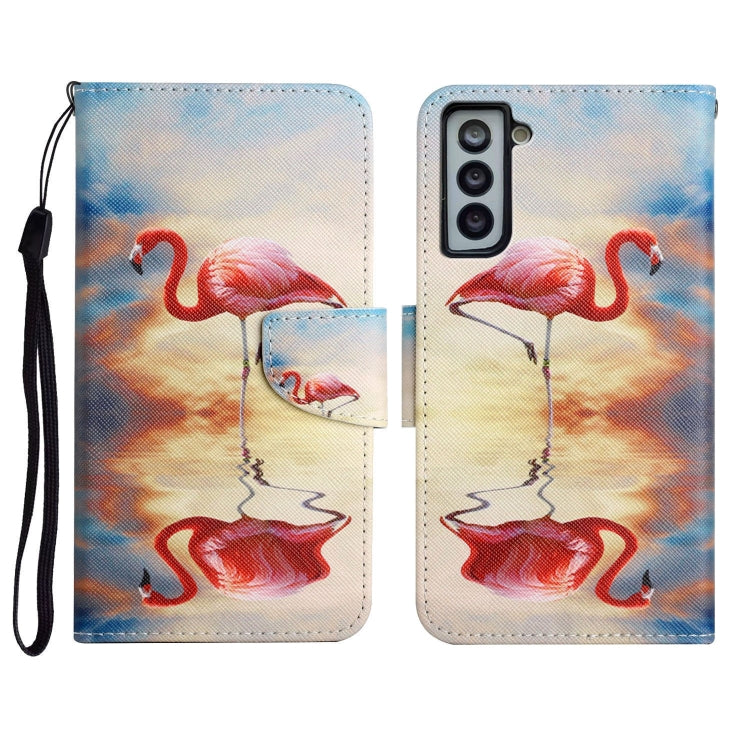 Painted Pattern Horizontal Flip Leather Case with Holder & Card Slot & Wallet, For Samsung Galaxy S21 FE 5G, For Samsung Galaxy S21+ 5G